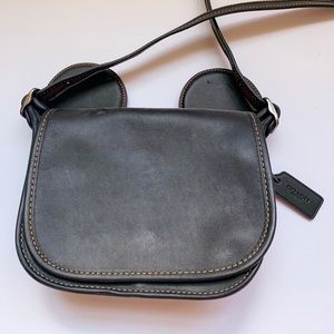 Mickey Mouse Coach Crossbody Black